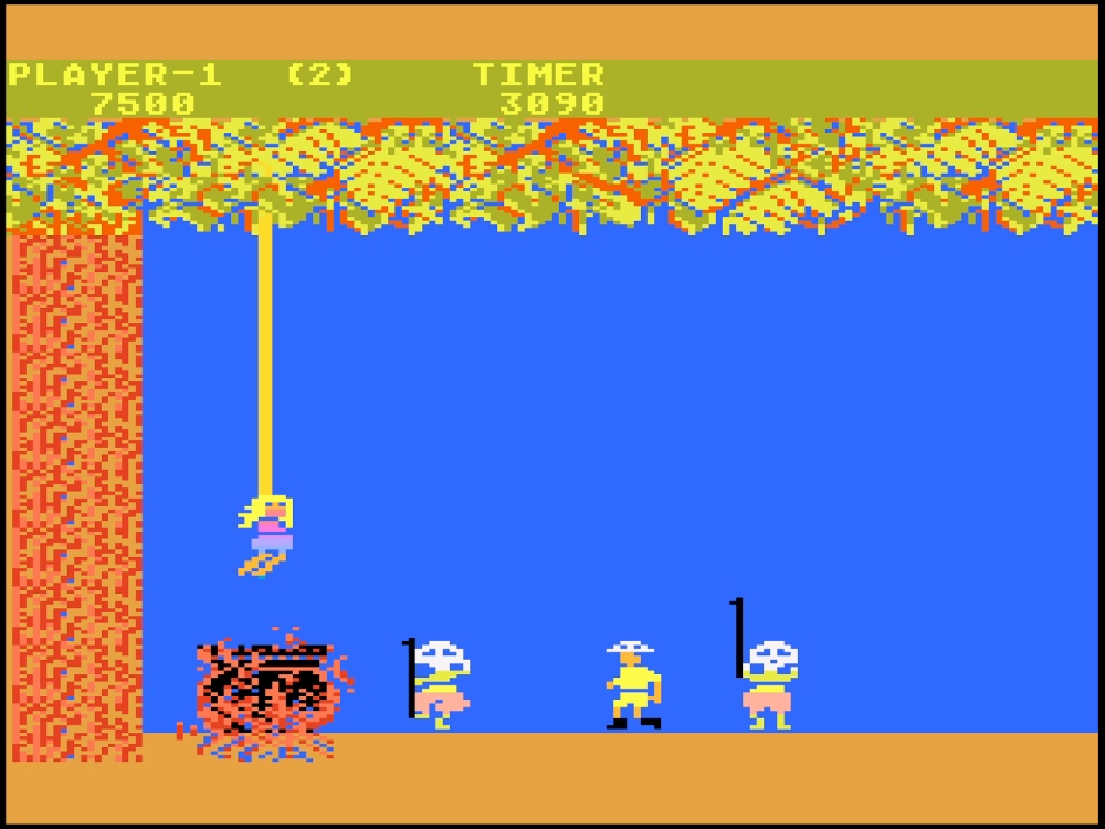 Gameplay of Jungle Hunt for Atari 5200